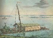 william r clark alexander uon humboldt anvande denna flotte pa guayaquilfloden i ecuador under sin sydaneri kanska expedition 1799-1804 china oil painting reproduction